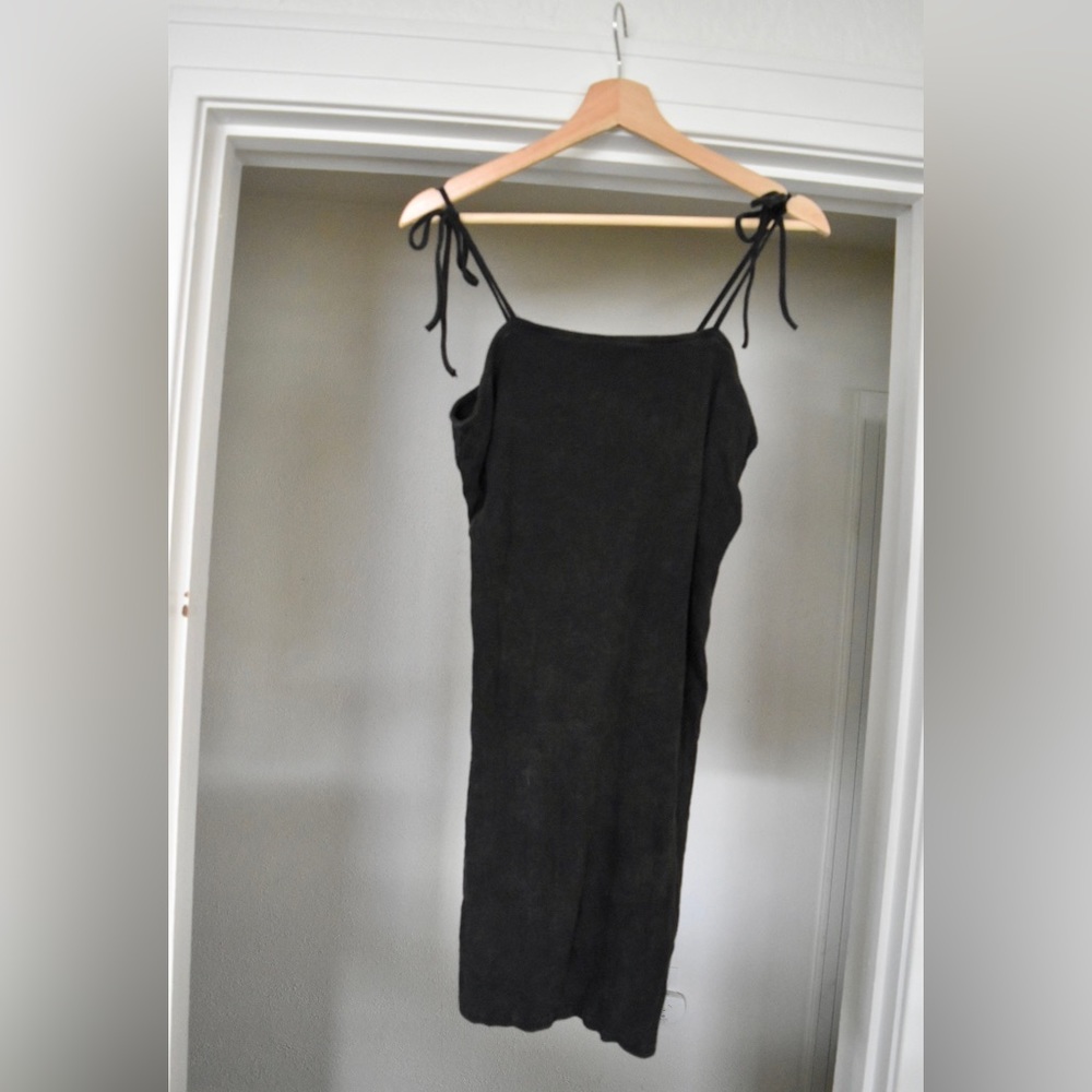 Tie Straps Jersey Knit Dress